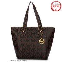 michael kors logo signature groot koffie bakken Echte Tassen 18be4822